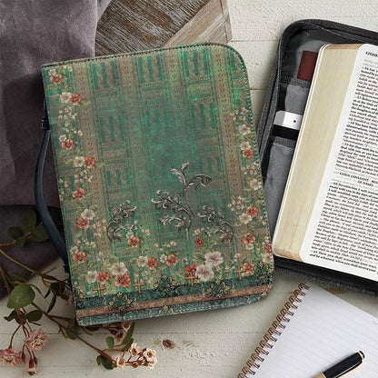 Leather Bible Covers for Women Medium Size Bible Case for Grils Bible Bag Tote - Image 5