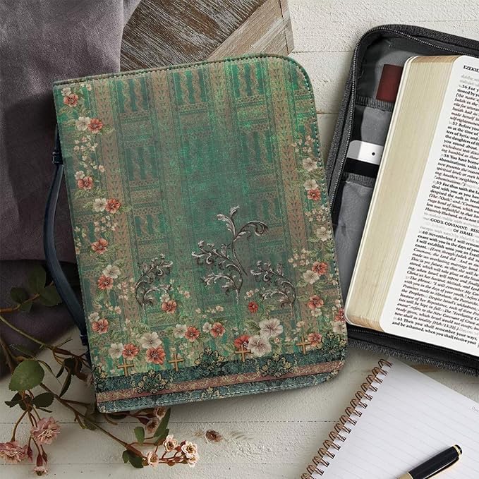 Leather Bible Covers for Women XL Size Bible Case for Grils Bible Bag Tote - Image 5