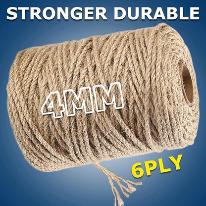 Vanhench ​​​​​​​​Jute Rope 4mmX120FT, ​​Rope - Image 3