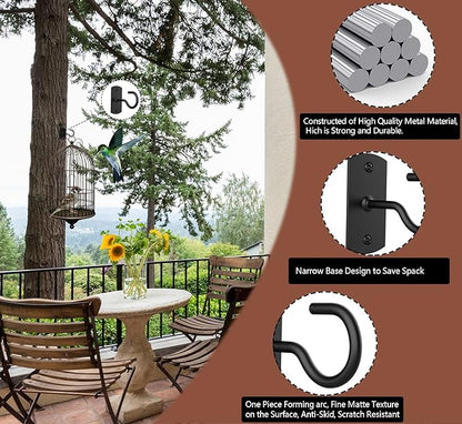 Ceiling Hooks for Hanging Plants, Hanging Bird Feeders, Wind Chimes, - Image 3