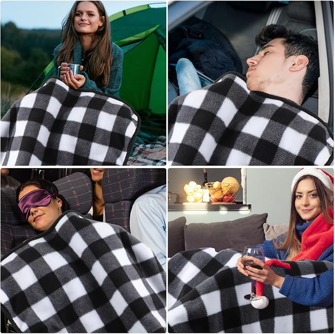Tuanse 16 x 16 Inches Car Electric Blanket 12 Volt Heated Car Blanket - Image 5