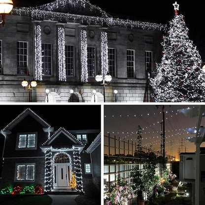 Extra-Long Solar String Lights for Outside, 4 Pack 400LED Solar Fairy Lights - Image 5
