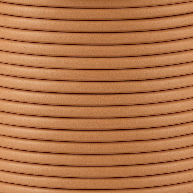Mandala Crafts Round Genuine Tan Leather Cord - Image 3