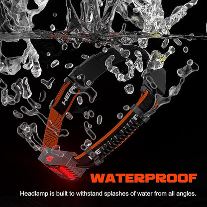 Hopedone 2 Packs Rechargeable Headlamp, 230°Wide-Angle 1000 Lumens Headlamp - Image 7