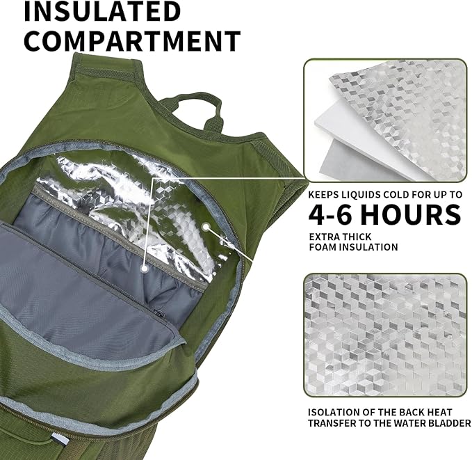 KABAQOO Hydration Backpack, 18L Multipurpose Hiking Backpack - Image 5