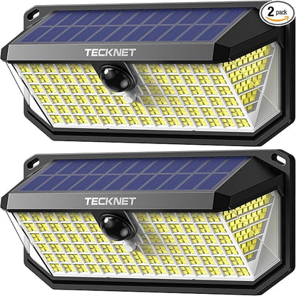 TECKNET 416 LED Solar Lights Outdoor Waterproof, 300° Angle & 3 Lighting Modes by Tecknet