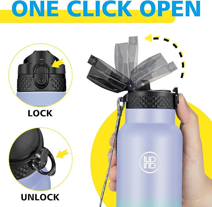 Han's Bottle Sports Water Bottle - 24 Oz - Image 4