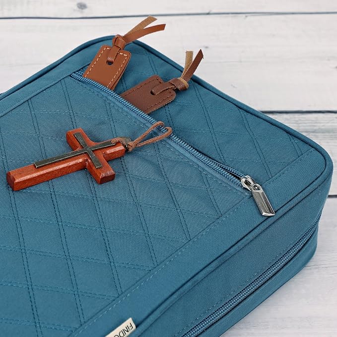 FINDCOZY Bible Cover for Women, Durable Carrying Book Case Church Bag for - Image 4