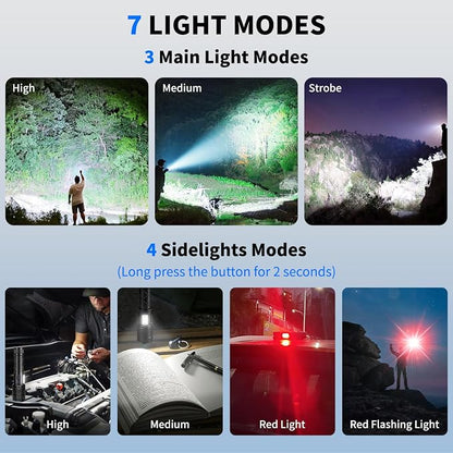 taoquwe Rechargeable LED Flashlights High Lumens, 000 Lumen Super Bright - Image 7