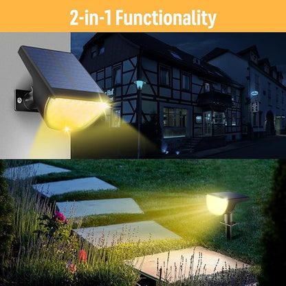 GKGG Solar Lights Outdoor Waterproof IP65, Solar Powered 76 LED 3 Lighting - Image 4