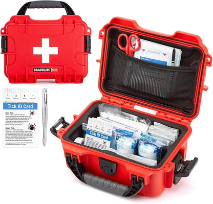 NANUK 903 - Small Waterproof First Aid Kit 78pcs – Pre-Stocked First Aid by NANUK