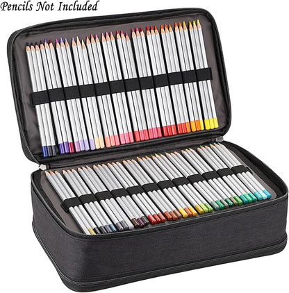 BTSKY Colored Pencil Case 360 Slots Pencil Bag Organizer High Capacity Holder - Image 5