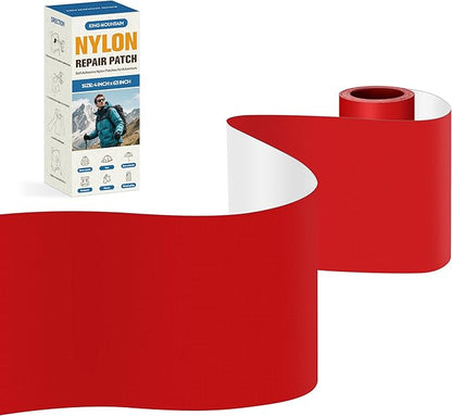KING MOUNTAIN Self Adhesive Nylon Fabric Repair Tape, 4×63 Inches, Quick Down by ForABetterHomeLife