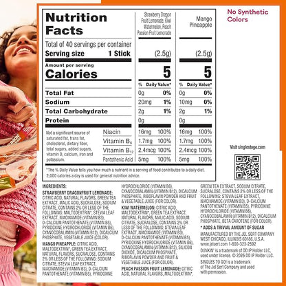 Dunkin’ Refreshers Singles To Go! Powdered Drink Mix, 40 Ct Variety Pack - Image 2