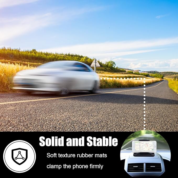 Car Phone Holder Mount for Dashboard, Universal Anti-Slip Dashboard Cell Phone - Image 2