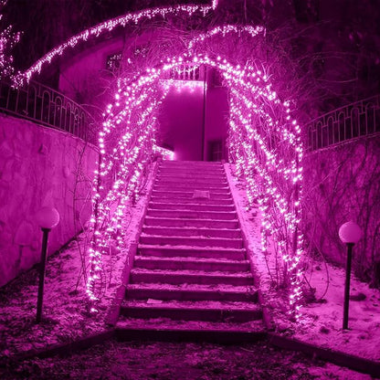 2 Pack Solar String Lights Outdoor, 200 LED Extra-Long 72FT Solar Powered Lights - Image 6