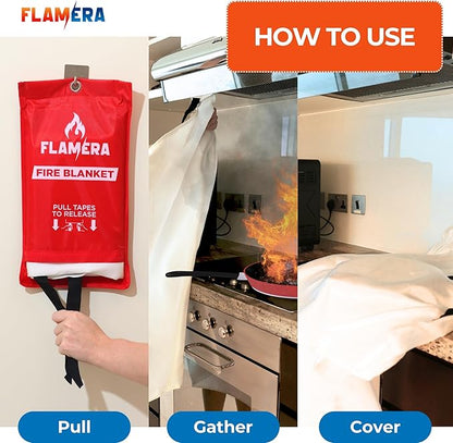 Emergency Fire Blanket for Home and Kitchen Fireproof and Fire Suppression - Image 7
