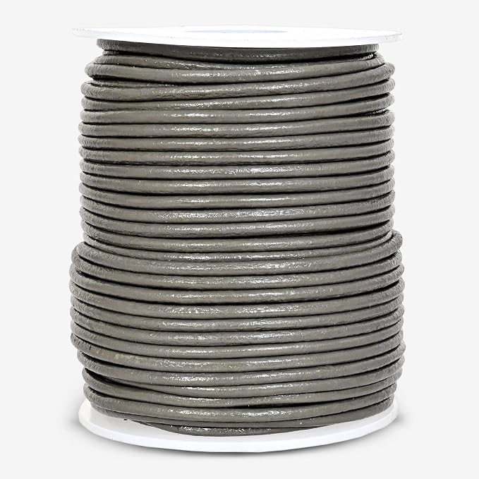 GENIQUE Real/Genuine Round Leather String Cord - Image 2