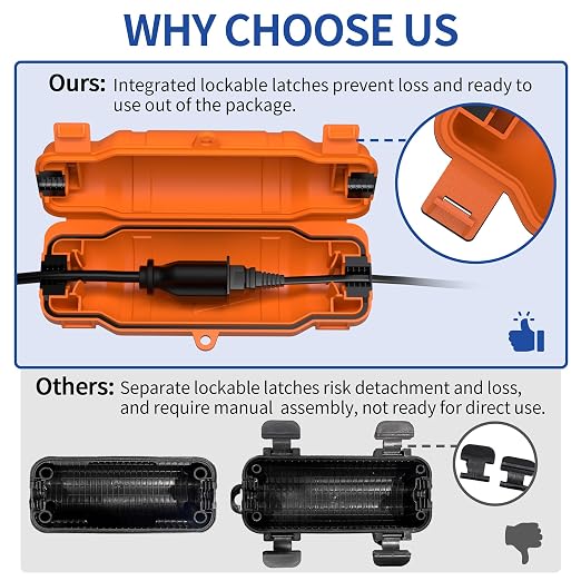 6 Pack Outdoor Extension Cord Safety Cover - Image 4