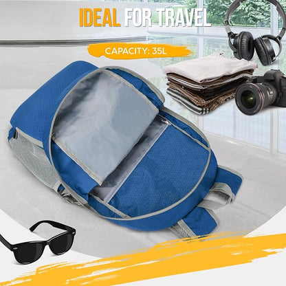 ZOMAKE Lightweight Packable Backpack 35L, Light Foldable Backpacks Water - Image 3