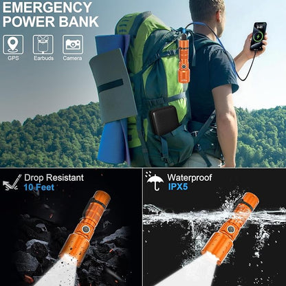 Banral Flashlights High Lumens Rechargeable, Super Bright Long Range Small - Image 7