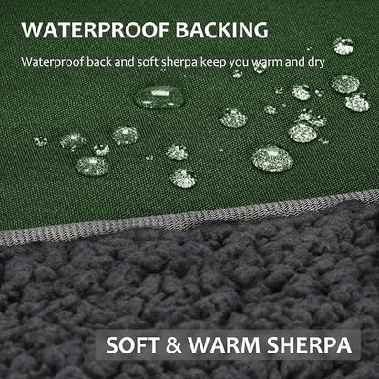 Tirrinia Large Waterproof Outdoor Blanket, Soft Warm Windproof Stadium Blanket - Image 2