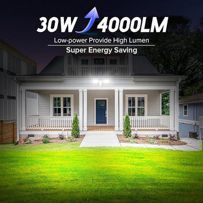 SANSI 30W 4000LM Motion Sensor Outdoor Lights, 5000K 400W Equiv Security Lights - Image 5