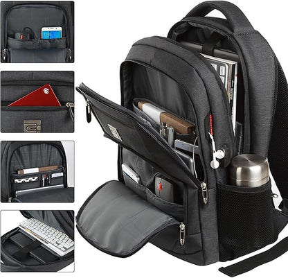 Volher Laptop Backpack, Business Travel Anti Theft Slim Durable Laptops Backpack - Image 2