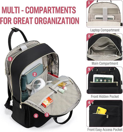 LOVEVOOK Laptop Backpack for Women, 17.3 Inch Laptop Bag - Image 2