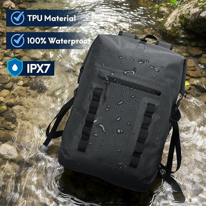 Haimont Waterproof Dry Backpack 30L TPU Lightweight Roll Top Dry Bag - Image 2