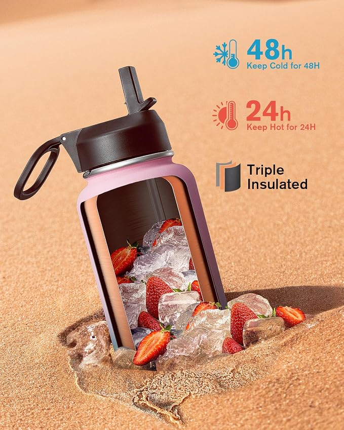 32 oz Insulated Water Bottle - Image 2