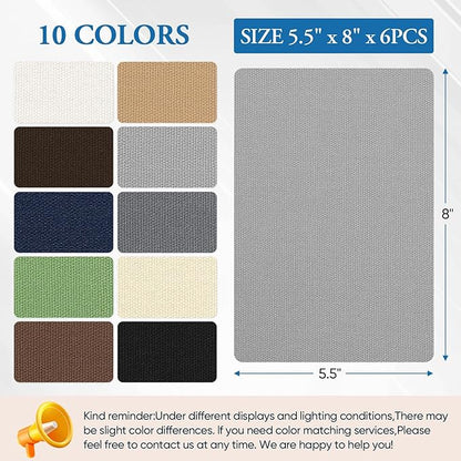 Canvas Patch 5.5 x 8 Inches 6Pcs Self-Adhesive Waterproof Canvas Patch Kit - Image 3