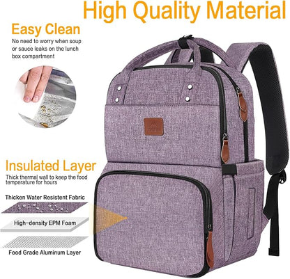 MATEIN Womens Backpack with Lunch Compartment, Fits 17 Inch Laptop Backpack - Image 4