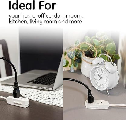 GE 3-Outlet Flat Extension Cord 8 Ft Grounded Extension Cord - Image 7