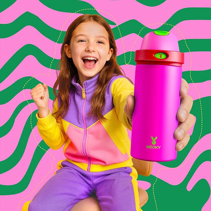 18 oz Insulated Water Bottle for Kids: Meoky Stainless Steel Water Bottle - Image 2