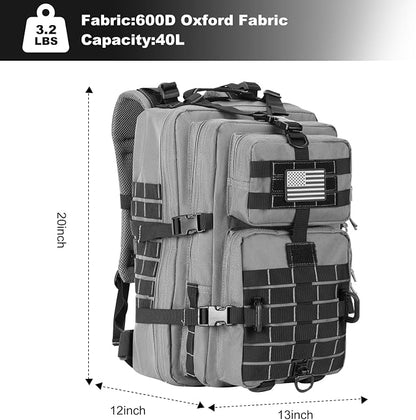 Hannibal Tactical MOLLE Assault Backpack, Tactical Backpack Military Army - Image 2
