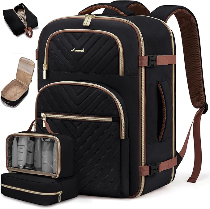 LOVEVOOK Travel Backpack Carry on Flight Approved 50L, Waterproof TSA Travel by LOVEVOOK