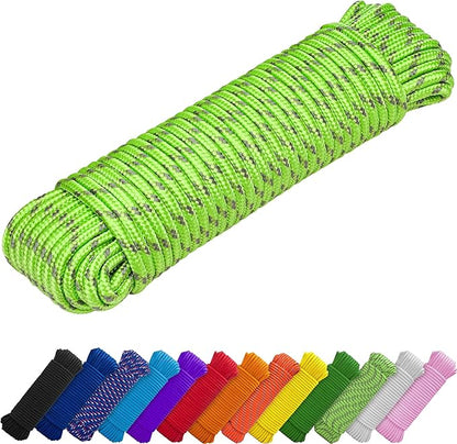 TECEUM Rope – 150 Feet x 1/4 Inch – Green Gray – Strong All-Purpose Utility by TECEUM