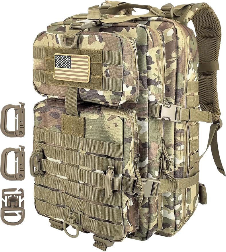 Hannibal Tactical MOLLE Assault Backpack, Tactical Backpack Military Army by HannibalTactical