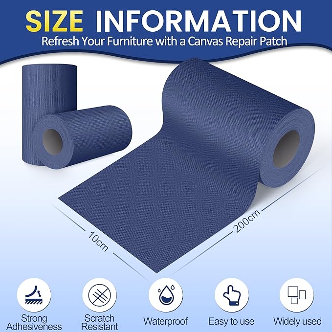 Self-Adhesive Canvas Repair Tape, Fabric Patch Repairs Kit - Image 2