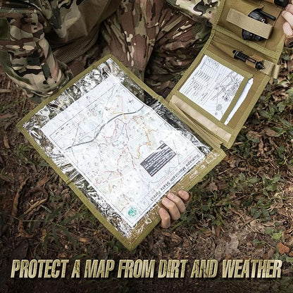 KOSIBATE Map Case, Military Map Protector, Water-Resistant Map Pouch Holder - Image 3
