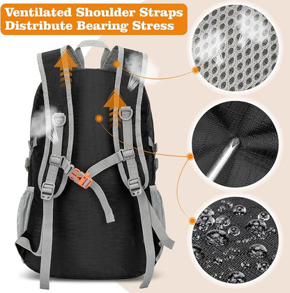 ZOMAKE Lightweight Packable Backpack 30L, Foldable Hiking Backpacks Water - Image 5