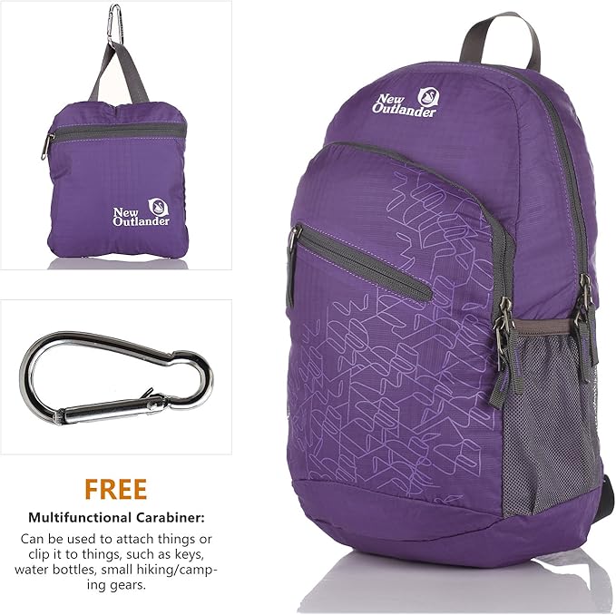 Outlander Packable Handy Lightweight Travel Hiking Backpack Daypack - Image 2