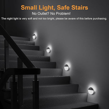 YUNLEX 2 Pack Battery Night Light, Toilet Lights, 2.6" Small Motion Senor Light - Image 2
