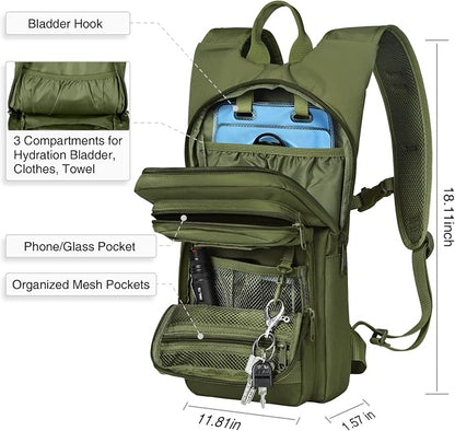 NOOLA Hydration Backpack with 3L TPU Water Bladder, Tactical Molle Water - Image 5