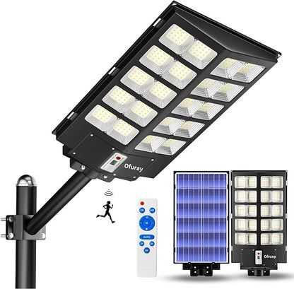 Ofuray Solar Street Lights Outdoor, Solar Security Flood Lights Parking Lot by Ofuray