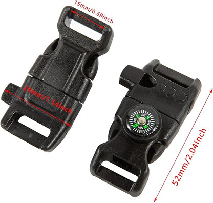 10 PCS Emergency Whistle Buckle come - Image 2