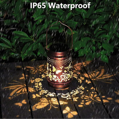 2 Pack Solar Butterfly Lanterns Outdoor Hanging Decor Lantern, Waterproof - Image 6