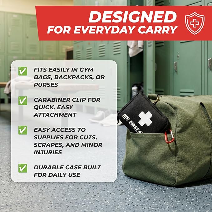 M2 BASICS Compact First Aid Kit, 150 Pieces, Portable Emergency Kit - Image 6