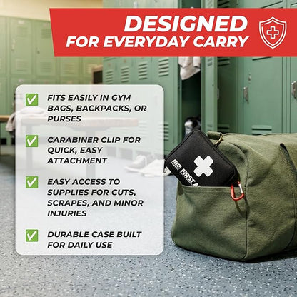 M2 BASICS Compact First Aid Kit, 150 Pieces, Portable Emergency Kit - Image 6